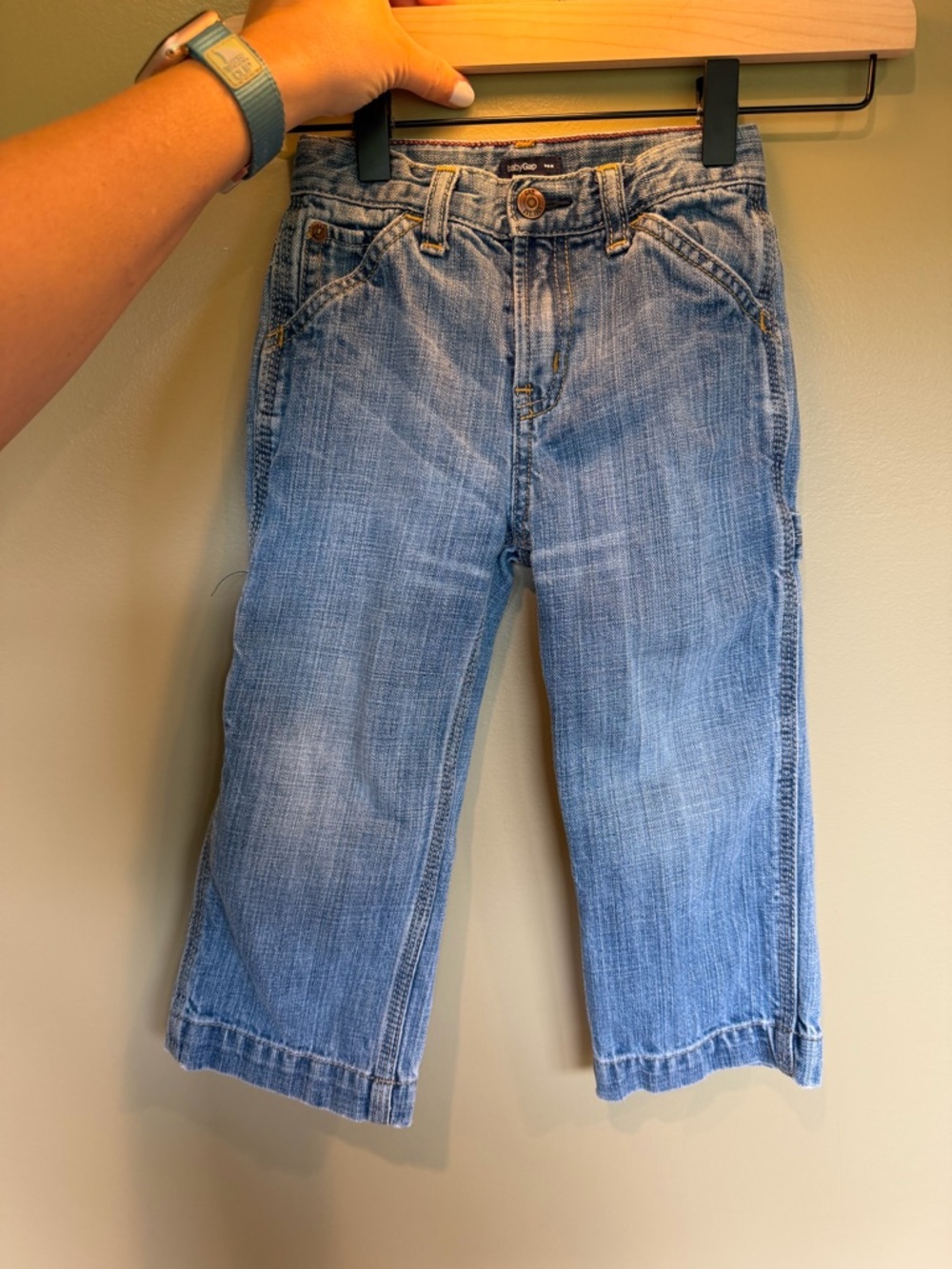 Vintage baby Gap jeans size 3t utility style wide leg